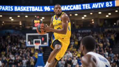 Maccabi Tel Aviv B.C. vs Paris Basketball Match Player Stats
