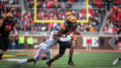 Maryland Terrapins Football vs UVA Football Match Player Stats