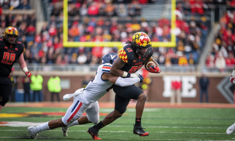 Maryland Terrapins Football vs UVA Football Match Player Stats