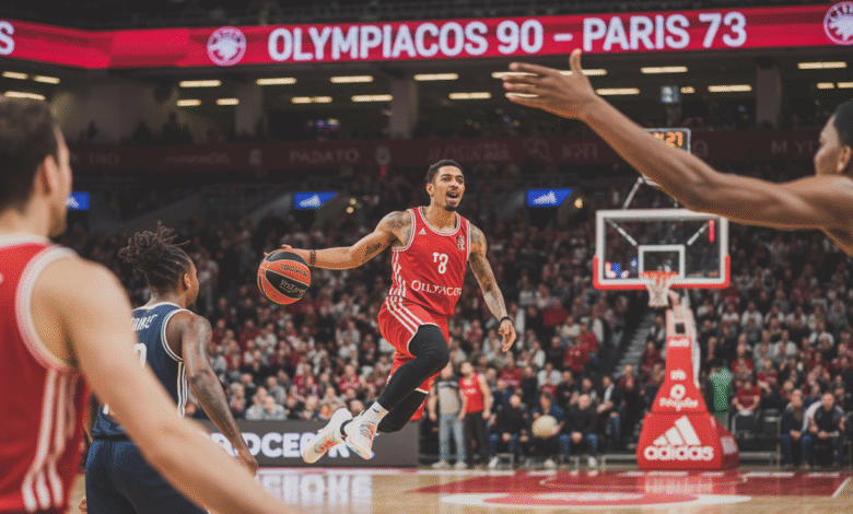 Paris Basketball vs Olympiacos BC Match Player Stats