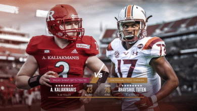 Rutgers Football vs Virginia Tech Hokies Football Match Player Stats