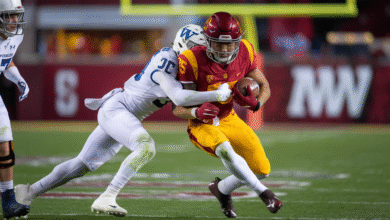 USC Trojans Football vs Washington Huskies Football Match Player Stats