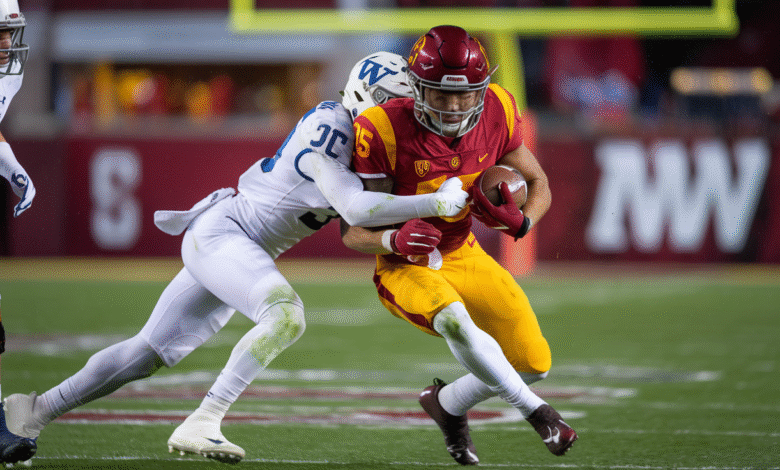 USC Trojans Football vs Washington Huskies Football Match Player Stats