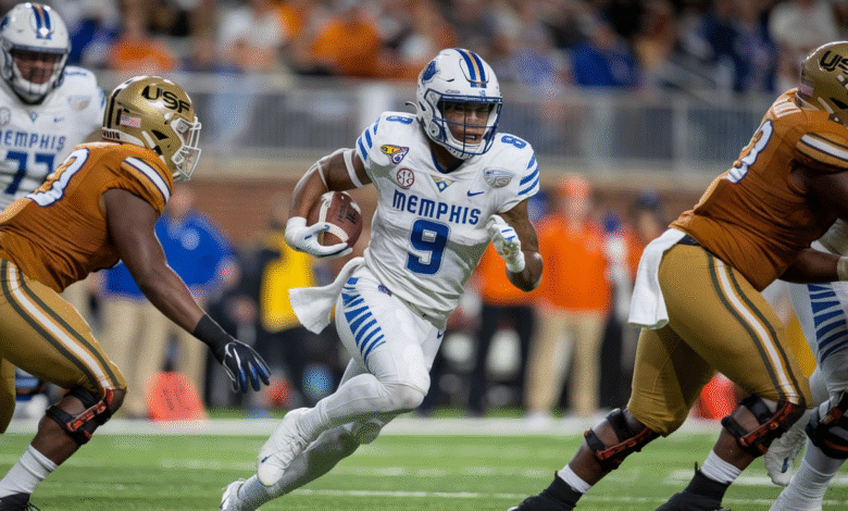 Memphis Tigers Football vs USF Football Match Player Stats