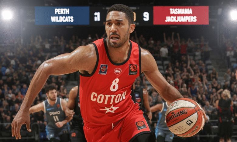 tasmania jackjumpers vs perth wildcats match player stats