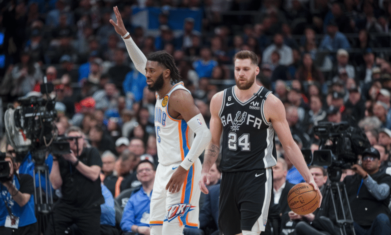 OKC Thunder vs San Antonio Spurs Match Player Stats