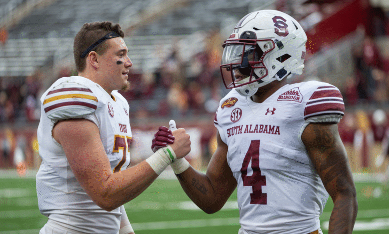 Troy Football vs South Alabama Football Match Player Stats